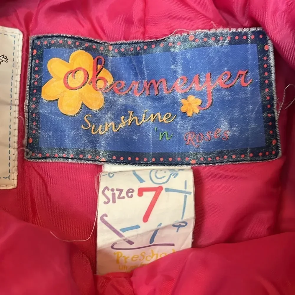 Obermeyer vintage ski pants ‘Sunshine ‘n Roses’ size 7 / small